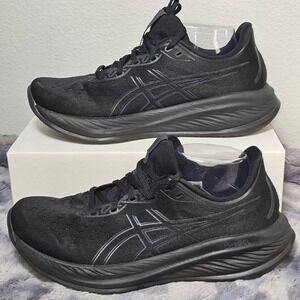 EUC Asics‎ Gel-Cumulus 26 Triple Black Running Shoes Women Size 10